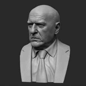 Breaking Bed – Hank Schrader Bust | 3D Print Model | STL Files
