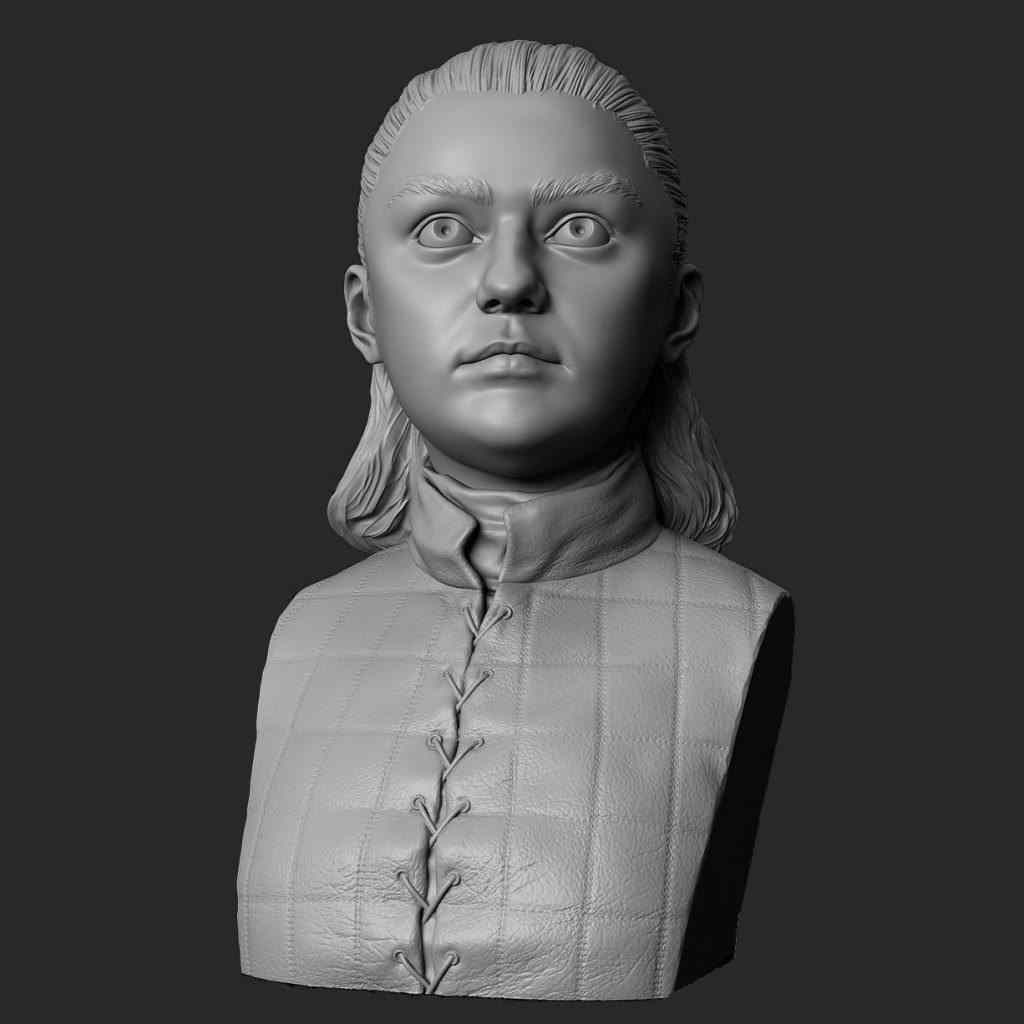 Game Of Thrones Arya Stark Bust 3D Spartan Shop