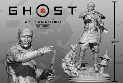 Ghost of Tsushima Diorama Statue | 3D Print Model | STL Files