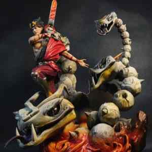 Hades – Zagreus vs Bone Hydra Diorama Statue | 3D Print Model | STL Files