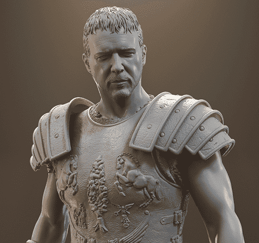 Gladiator Maximus Statue | STL | 3D Spartan Shop