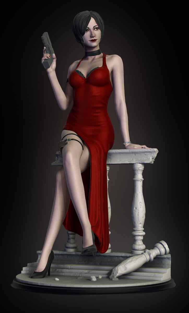 A132 - Resident Evil Ada Wong character, 2x dress design / 1 x NSFW , –  World of STL