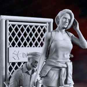 Resident Evil – Jill Valentine Diorama Statue | 3D Print Model | STL Files
