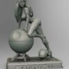 sexy death star operator diorama statue 2