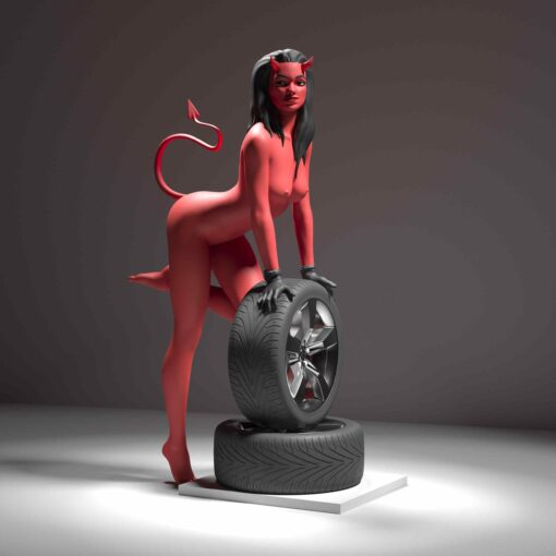 Sexy Mechanic Devil Statue | 3D Print Model | STL Files