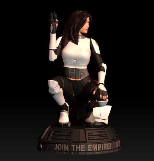 Sexy Scout Trooper Diorama Statue | 3D Print Model | STL Files