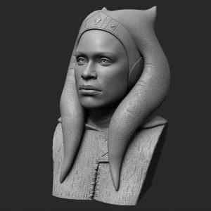 Star Wars – Ahsoka Bust | 3D Print Model | STL Files