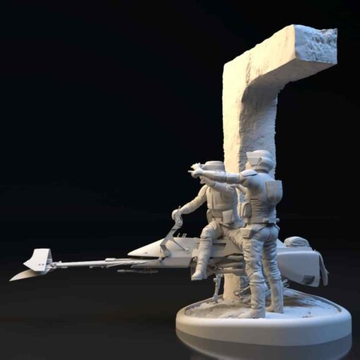 Star Wars – Scout Guards Diorama Statue | 3D Print Model | STL Files