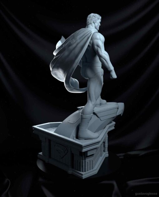 Superman Statue on Eagle Head Base | 3D Print Model | STL Files