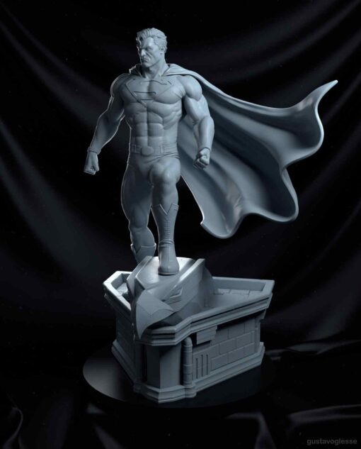 Superman Statue on Eagle Head Base | 3D Print Model | STL Files