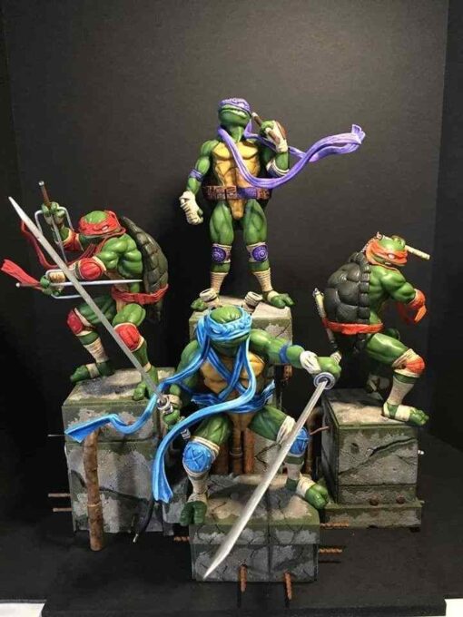 TMNT Teenage Mutant Ninja Turtles Diorama Statue | 3D Print Model | STL Files