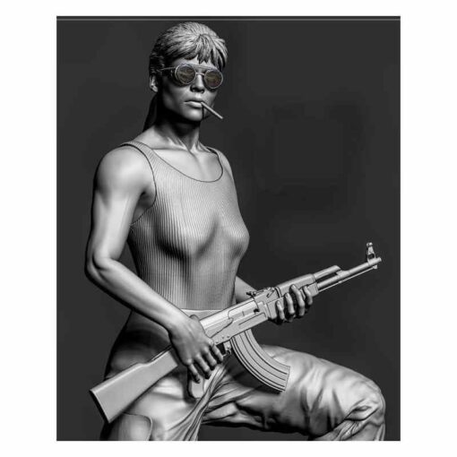 Terminator – Sarah Connor Diorama Statue (+NSFW) | 3D Print Model | STL Files