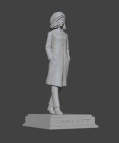 The Queen’s Gambit Statue | 3D Print Model | STL Files