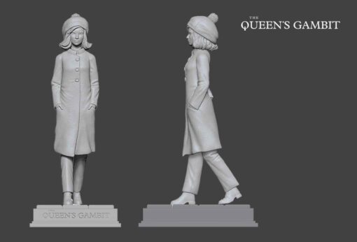 The Queens Gambit Statue | 3D Print Model | STL Files