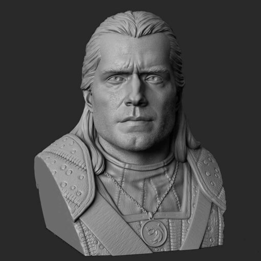 The Witcher – Geralt of Rivia Bust | 3D Print Model | STL Files