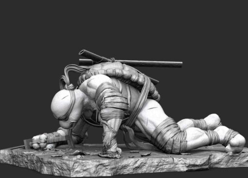 TMNT Leonardo Defeated Statue | 3D Print Model | STL Files