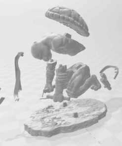 TMNT Michelangelo Defeated Statue | 3D Print Model | STL Files