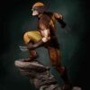 angry wolverine diorama statue 7