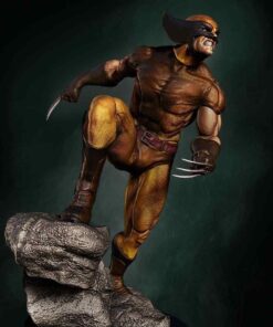 Angry Wolverine Diorama Statue | 3D Print Model | STL Files