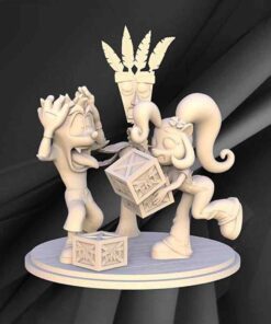 Crash Bandicoot and Coco Diorama Statue | 3D Print Model | STL Files