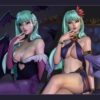 darkstalkers morrigan aensland diorama statue 2