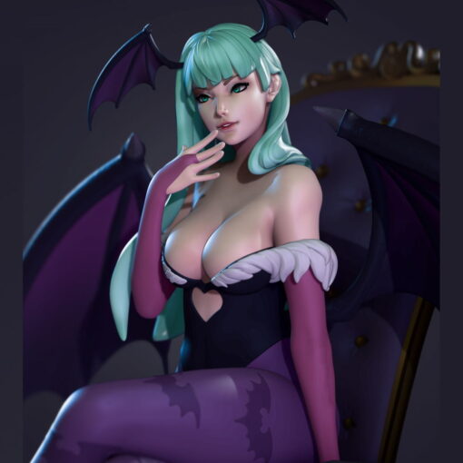 Darkstalkers – Morrigan Aensland Diorama Statue | 3D Print Model | STL Files