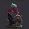 darkstalkers succubus morika and lilith vampire diorama statue 13
