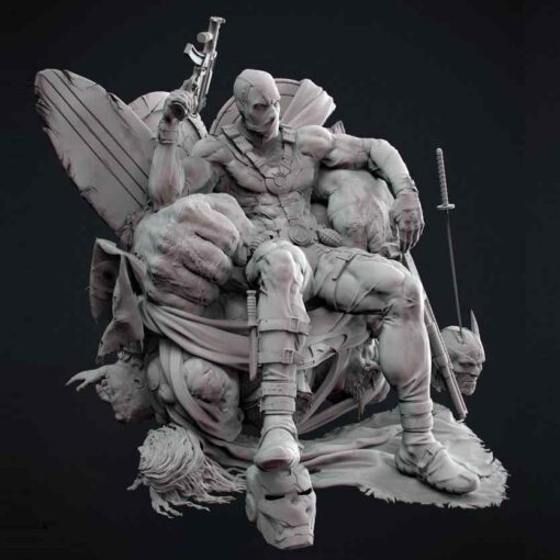 Deadpool Kills The Marvel Universe Statue | 3D Print Model | STL Files