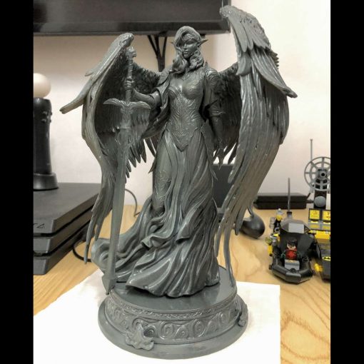 Elf Valkyrie Diorama Statue | 3D Print Model | STL Files