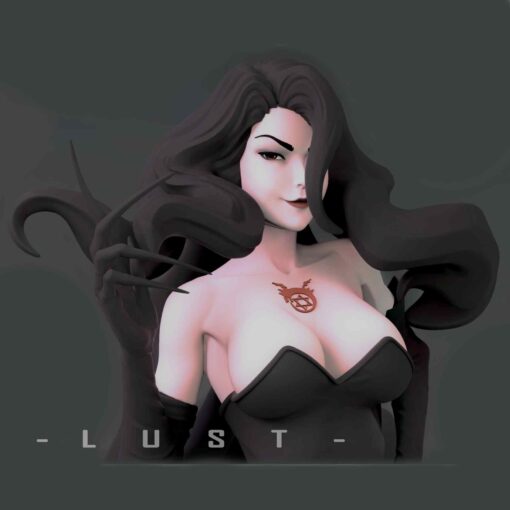 Fullmetal Alchemist Lust Statue | 3D Print Model | STL Files