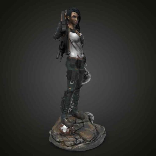 Girl Terminator Statue | 3D Print Model | STL Files