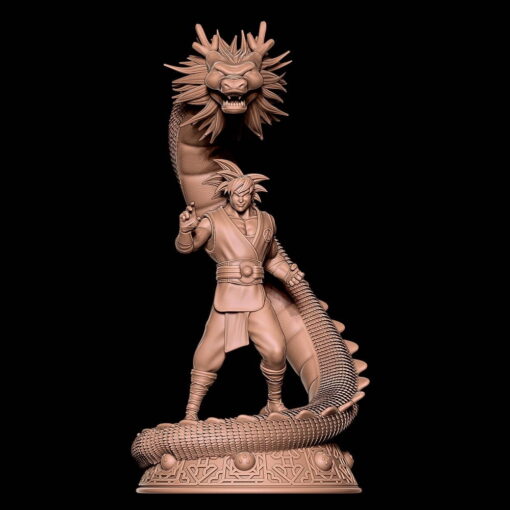 Goku and Shenlong Diorama Statue | 3D Print Model | STL Files