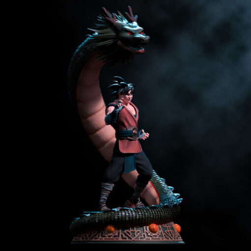 Goku and Shenlong Diorama Statue | 3D Print Model | STL Files