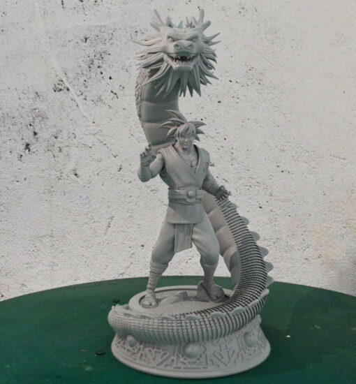 Goku and Shenlong Diorama Statue | 3D Print Model | STL Files
