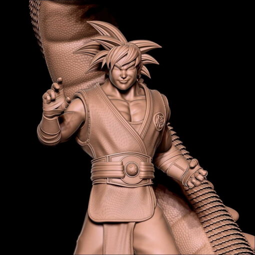 Goku and Shenlong Diorama Statue | 3D Print Model | STL Files