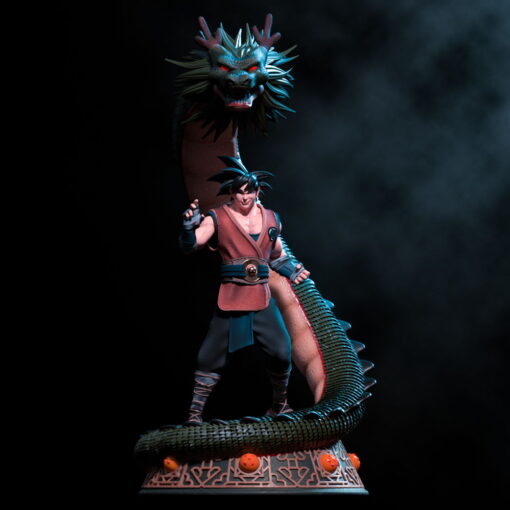 Goku and Shenlong Diorama Statue | 3D Print Model | STL Files