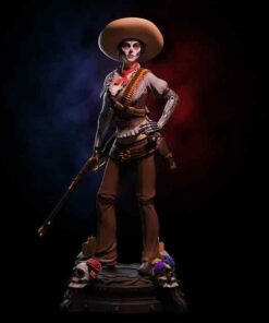 Lady Mechanika – La Dama De La Muerte Statue | 3D Print Model | STL Files