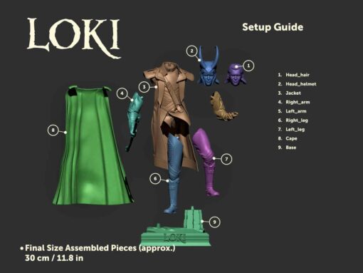 Loki – Tom Hiddelston Statue | 3D Print Model | STL Files