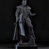 Sexy Black Cat on Knees Statue | 3D Print Model | STL Files