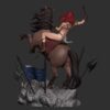 red sonja riding horse diorama statue 3