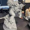 rhino vs spiderman diorama statue