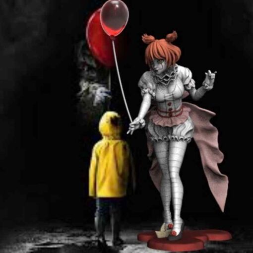Sexy Female Pennywise Statue | 3D Print Model | STL Files