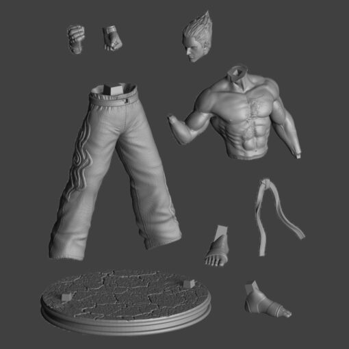 Tekken – Kazuya Mishima Statue | 3D Print Model | STL Files