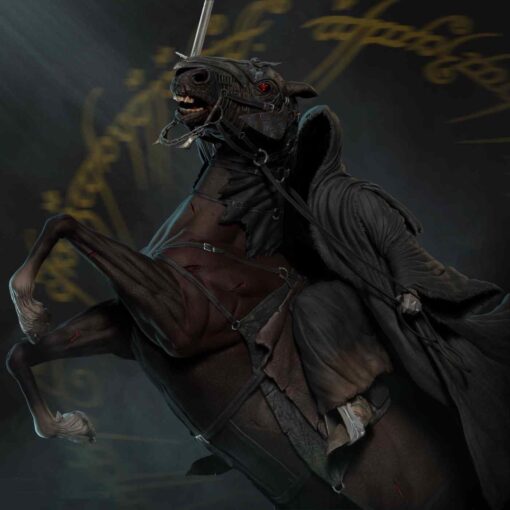 The Lord of the Rings – Nazgul Diorama Statue | 3D Print Model | STL Files