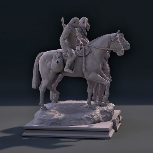War of the Apes Diorama Statue | 3D Print Model | STL Files