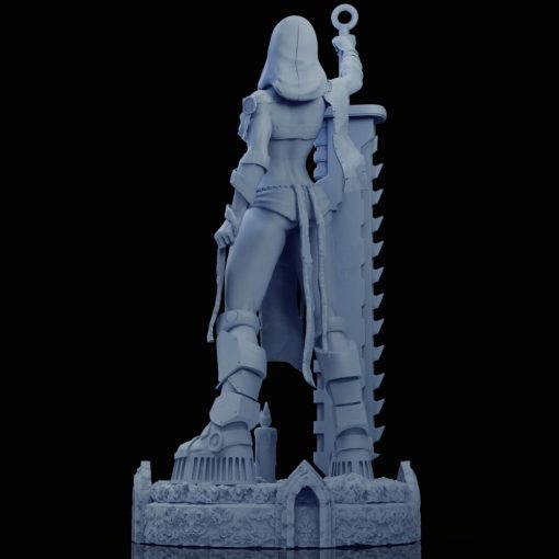 Warhammer 40K – Sister Repentia Statue | 3D Print Model | STL Files