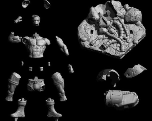 X-Men – Cyclops Diorama Statue | 3D Print Model | STL Files
