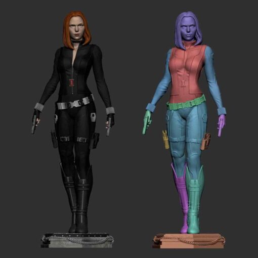 Black Widow (Scarlett Johansson) Statue | 3D Print Model | STL Files