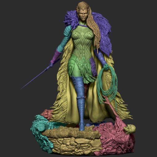 Dark Wonder Woman Statue | 3D Print Model | STL Files