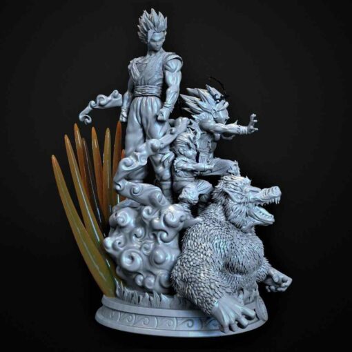Gohan Transformation Diorama Statue | 3D Print Model | STL Files